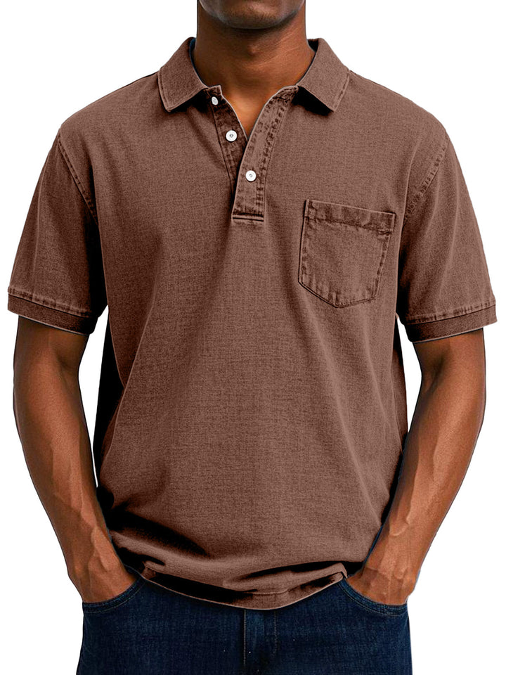 maxime | Men's Casual Vintage Polo Shirt