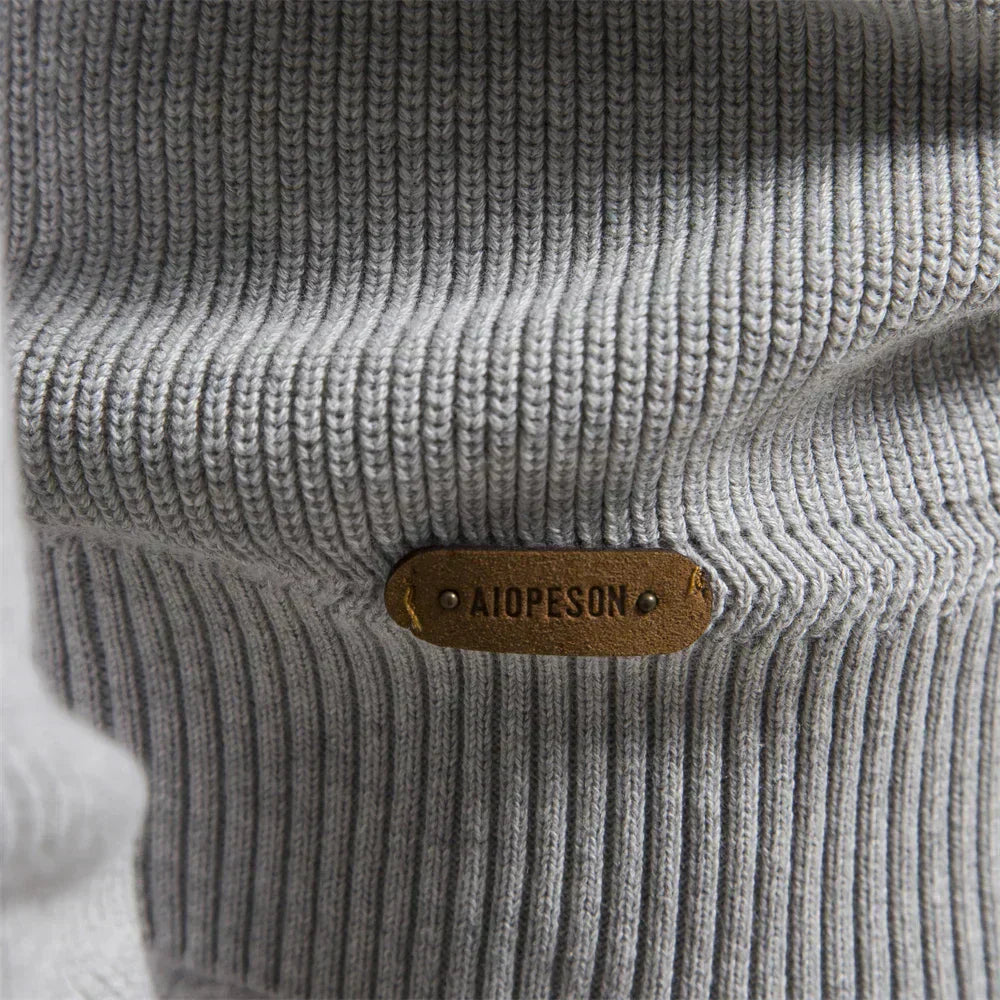 Callum | Knitted Zip-Up Sweater