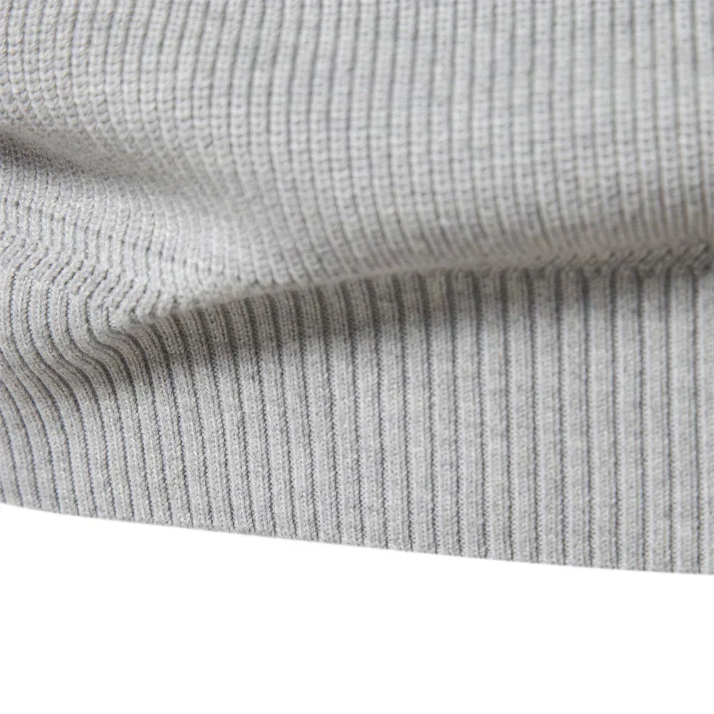 Callum | Knitted Zip-Up Sweater
