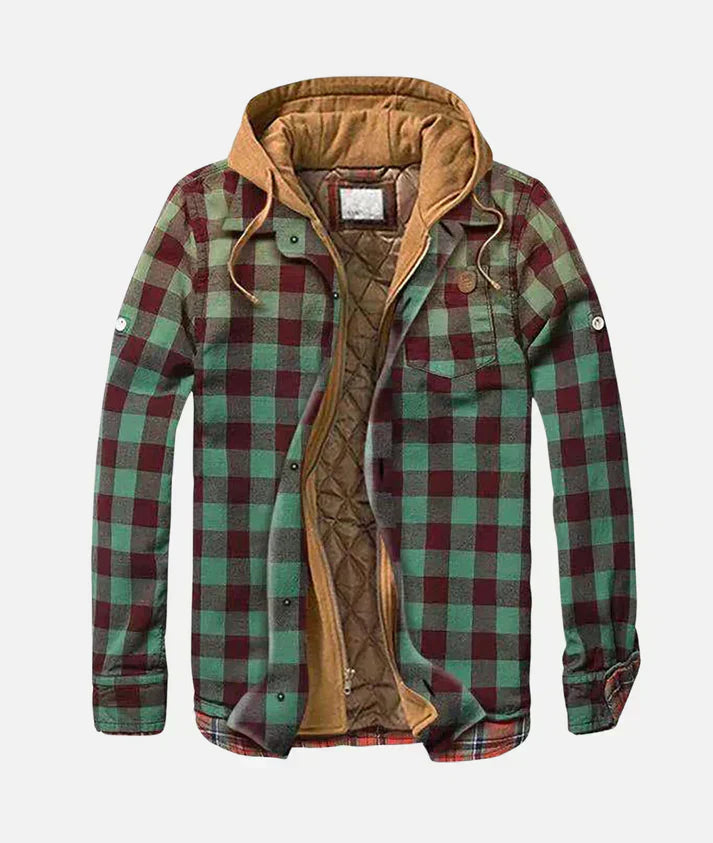 Clive - plaid patchwork jacket