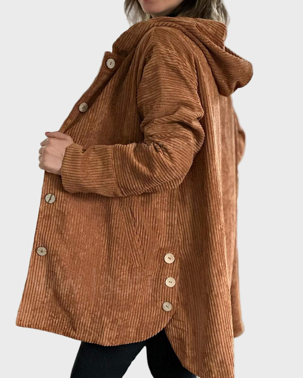 Indy | Corduroy Hooded Jacket