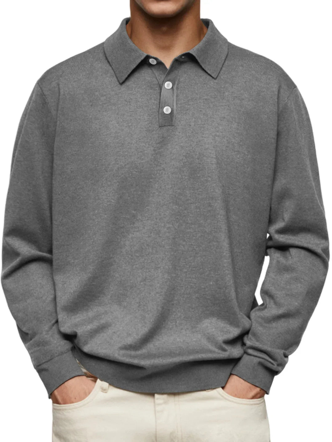 Carter | Casual Long-sleeved Polo Shirt