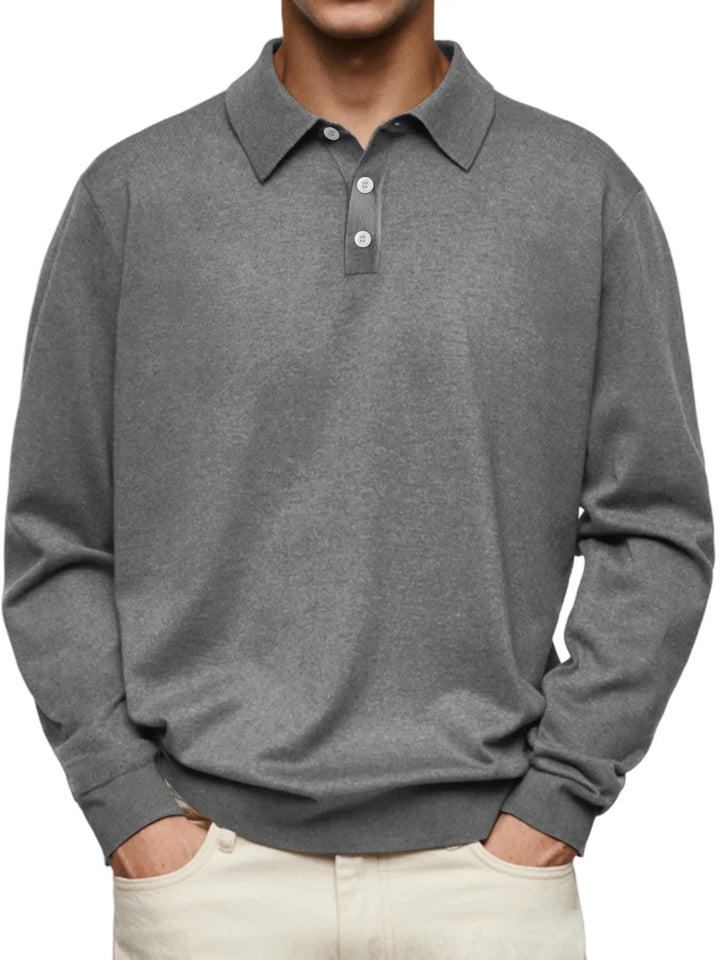 Carter | Casual Long-sleeved Polo Shirt