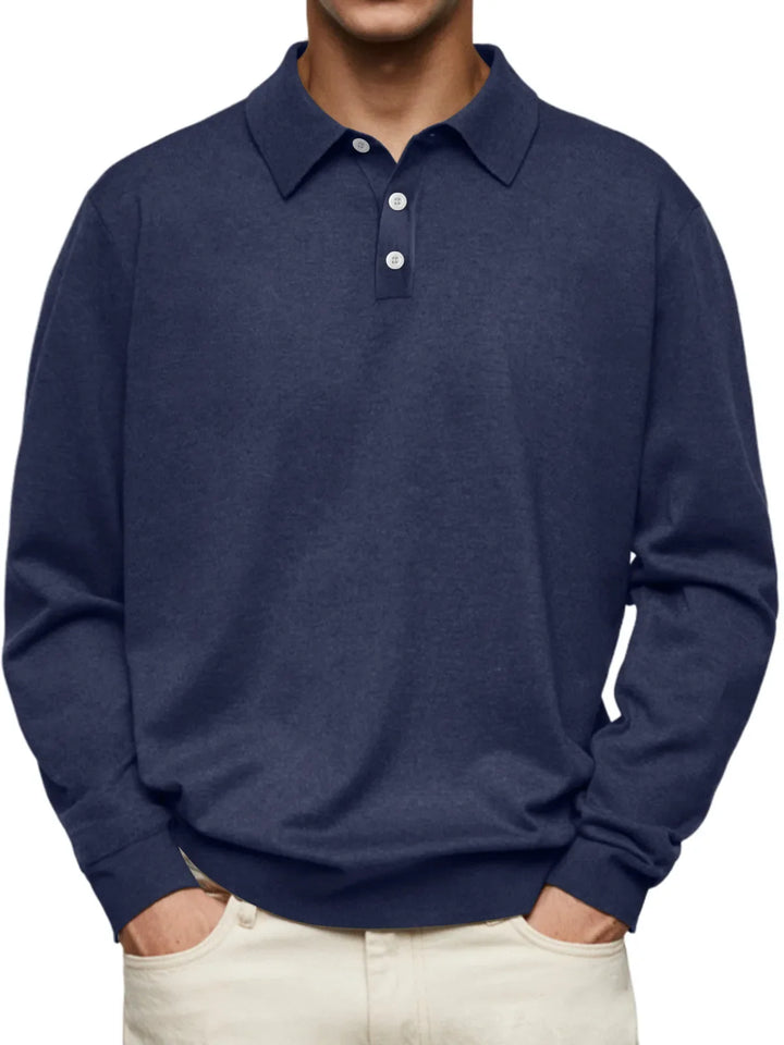 Carter | Casual Long-sleeved Polo Shirt
