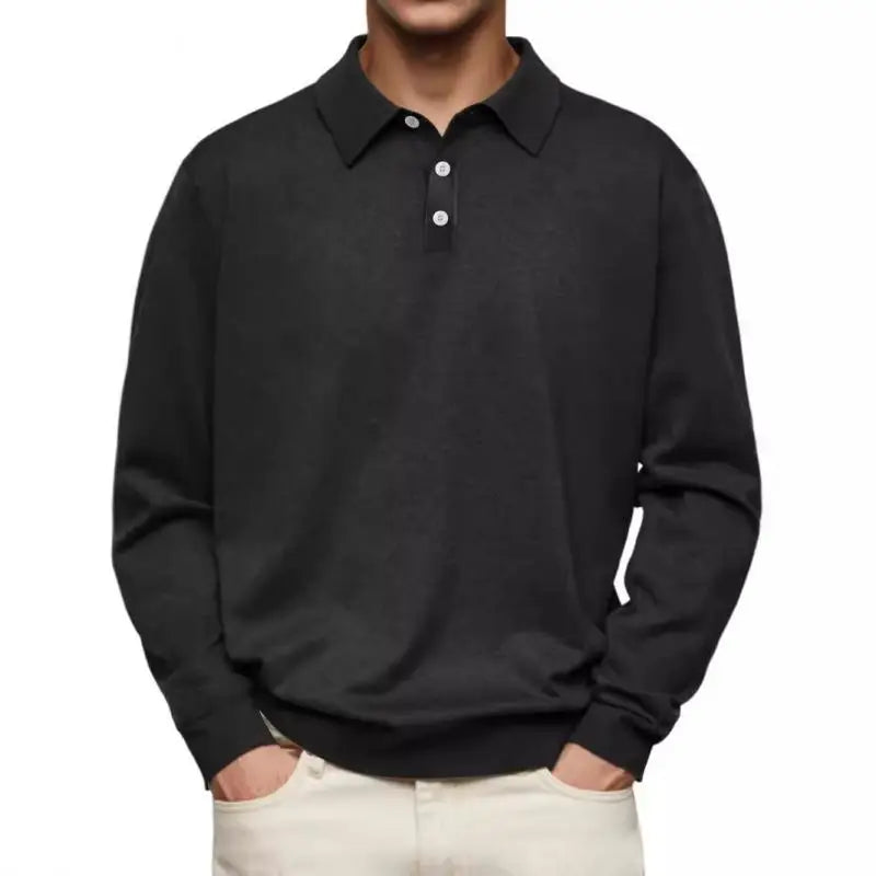Carter | Casual Long-sleeved Polo Shirt