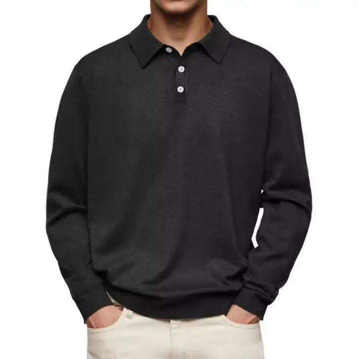 Carter | Casual Long-sleeved Polo Shirt