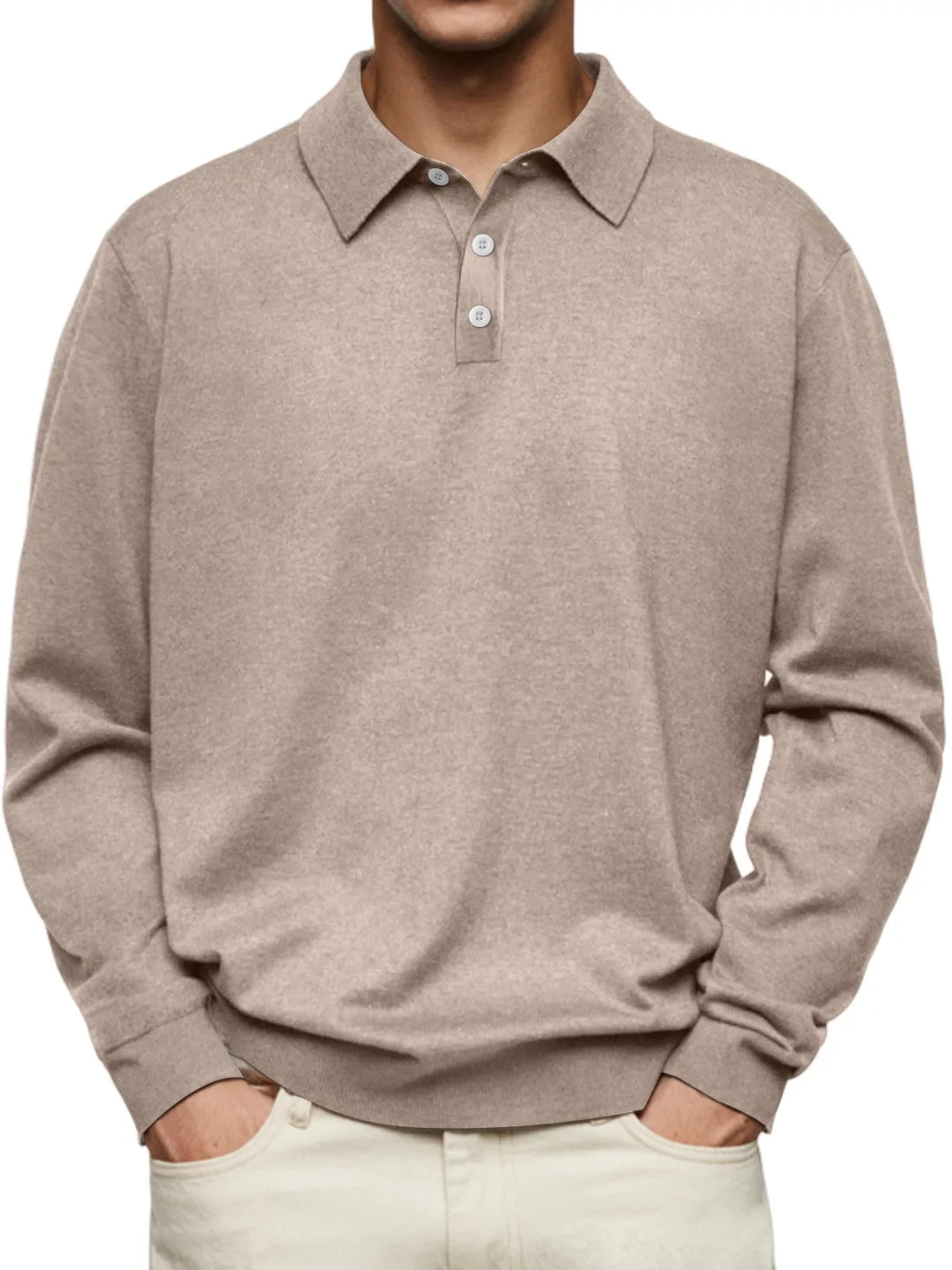 Carter | Casual Long-sleeved Polo Shirt