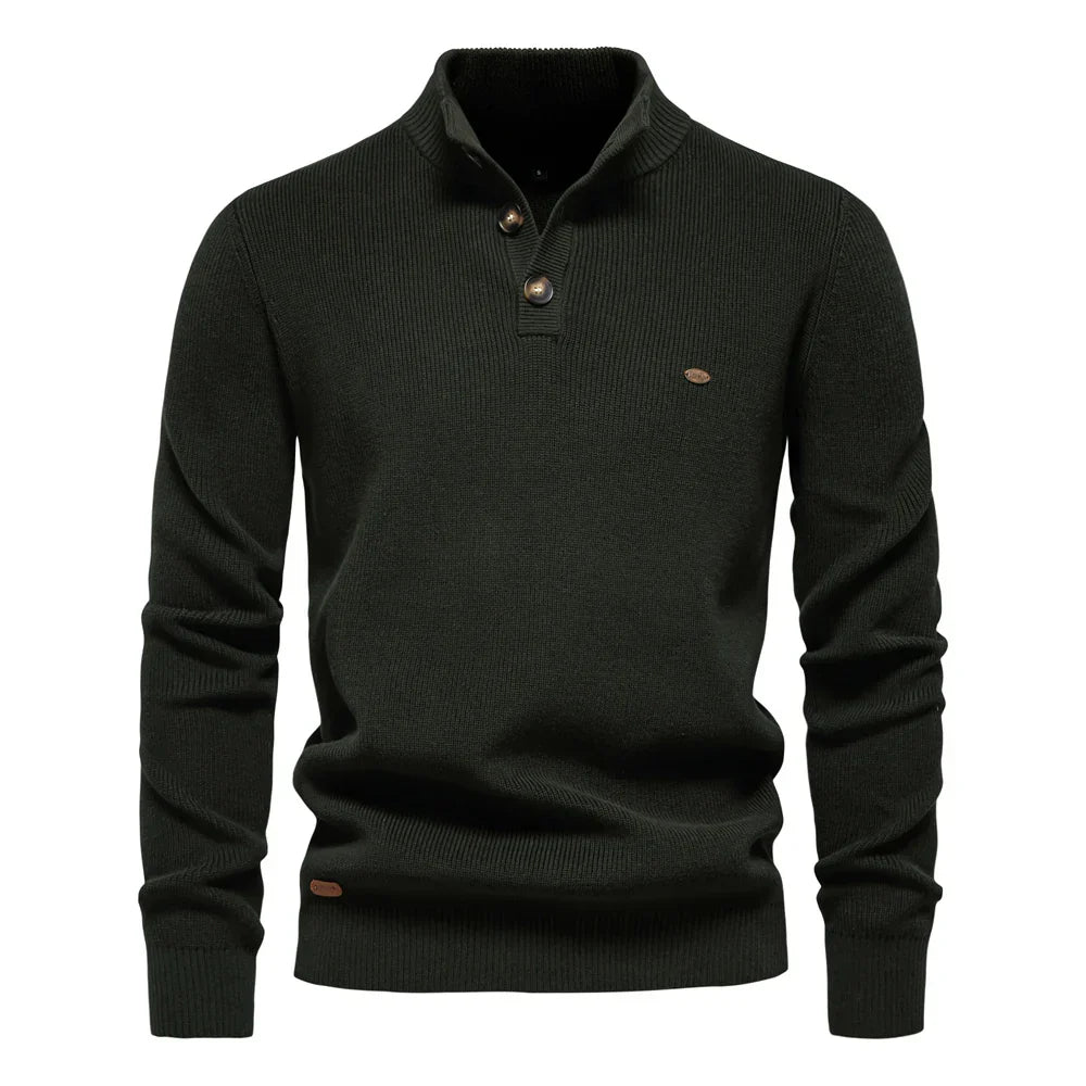 Toby | Men's Sweater With Button Design