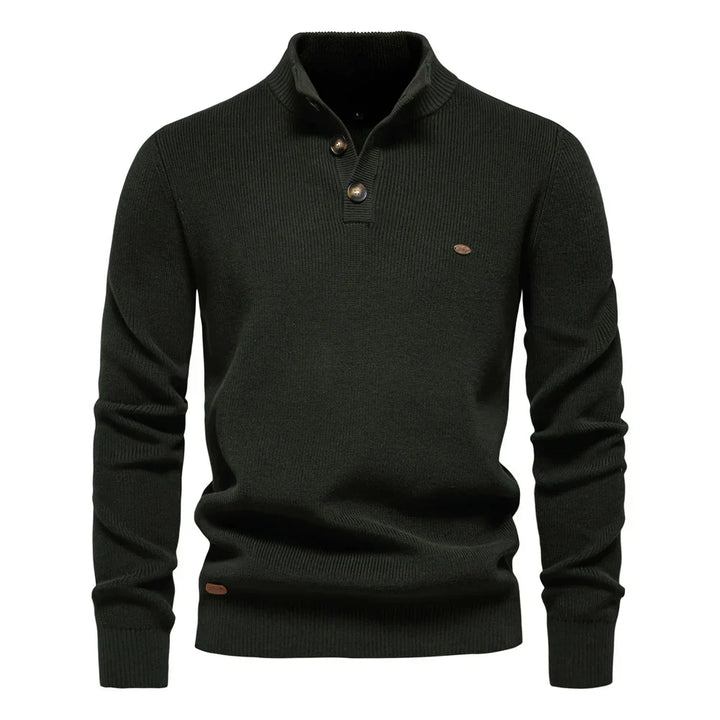 Toby | Men's Sweater With Button Design