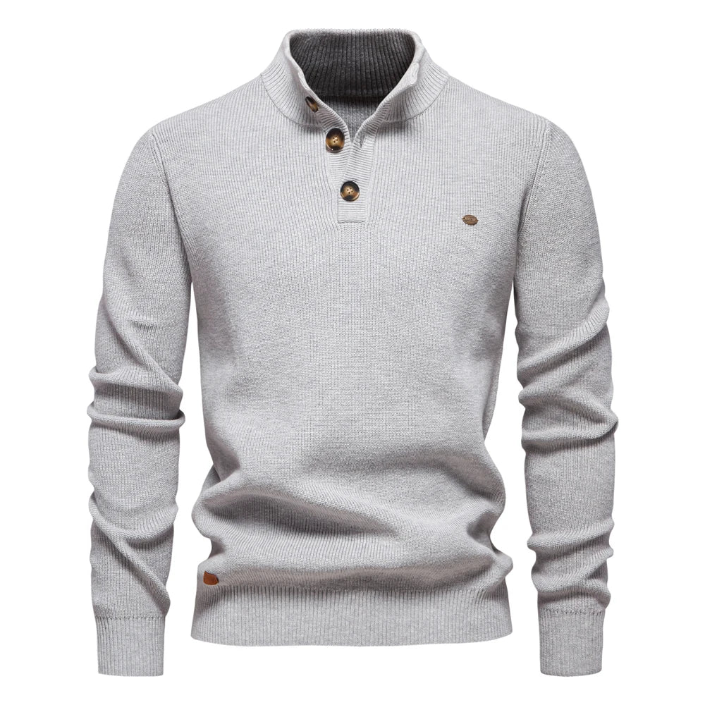 Toby | Men's Sweater With Button Design