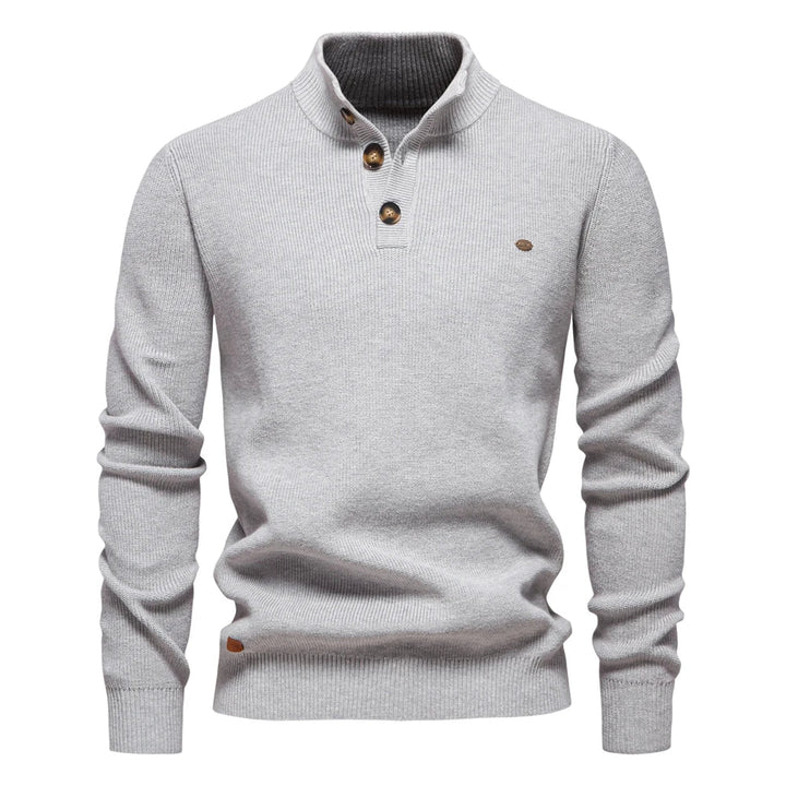 Toby | Men's Sweater With Button Design