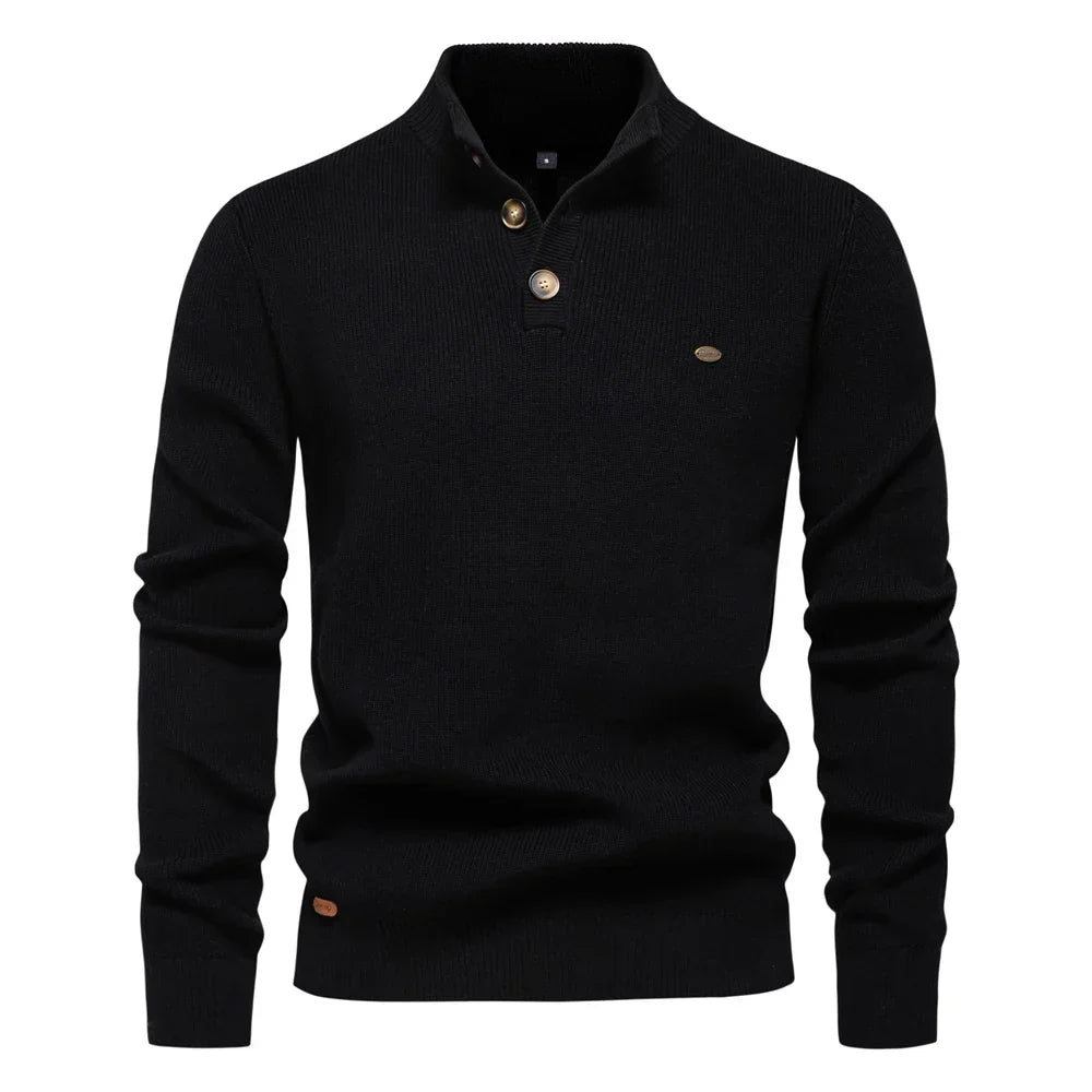 Toby | Men's Sweater With Button Design