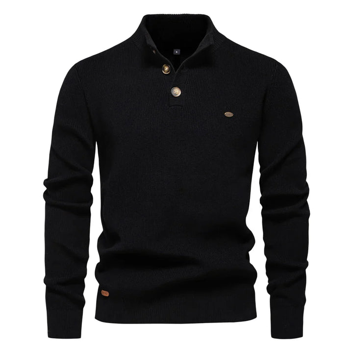 Toby | Men's Sweater With Button Design