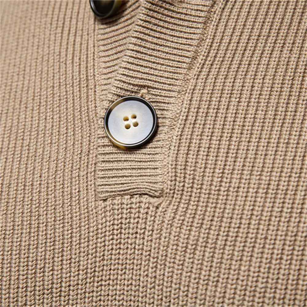 Toby | Men's Sweater With Button Design