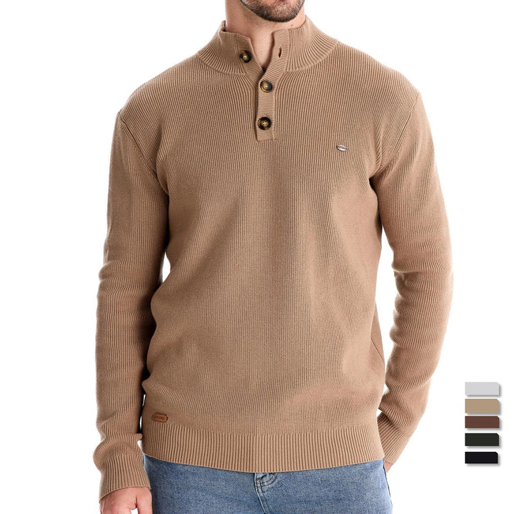 Toby | Men's Sweater With Button Design