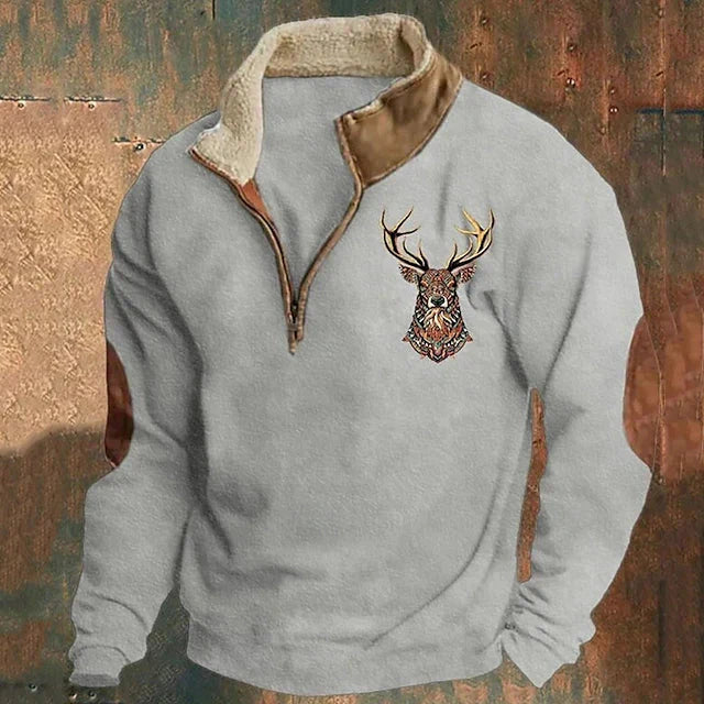 Christos | Sweater with stag detail