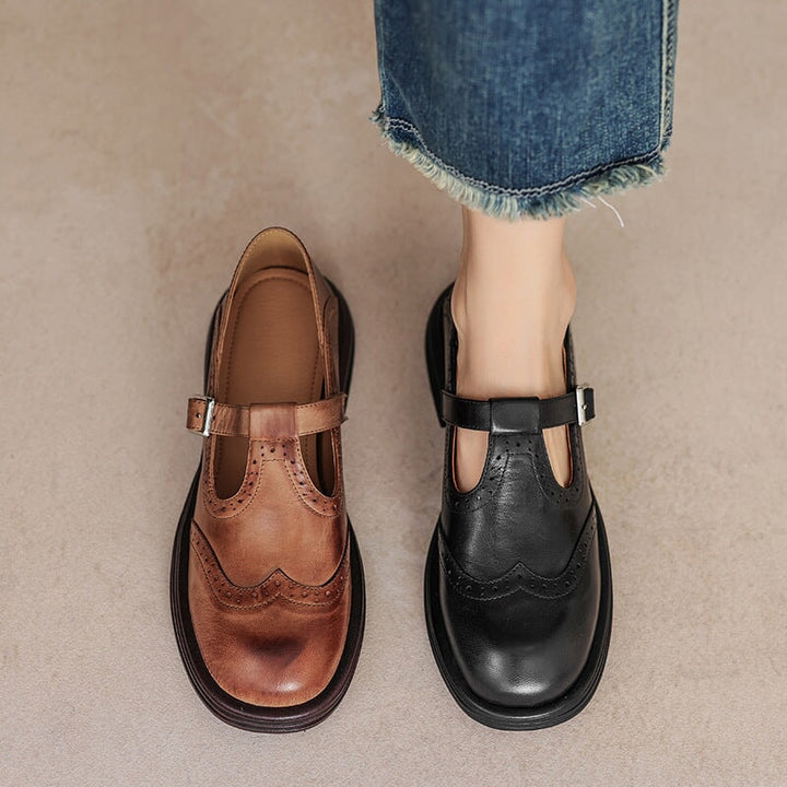 VELDA™ | Elegant Leather Mary Janes