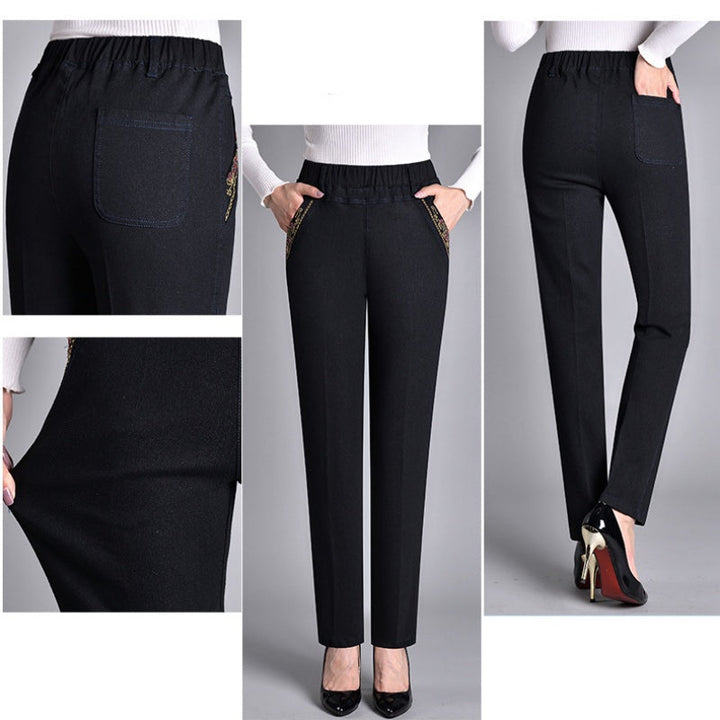Grace | Women's jeans with side pockets and elasticated waist