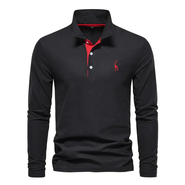 Dominic | Long-sleeved polo shirt