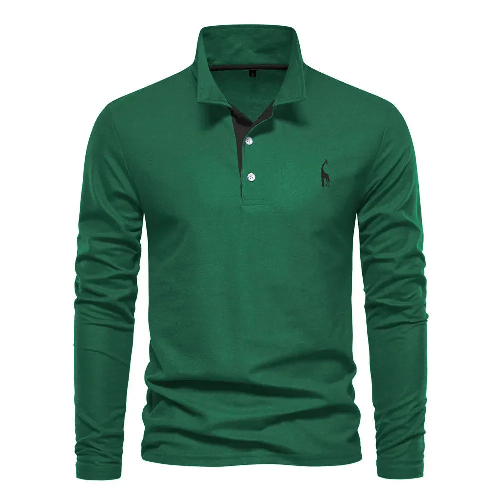 Dominic | Long-sleeved polo shirt