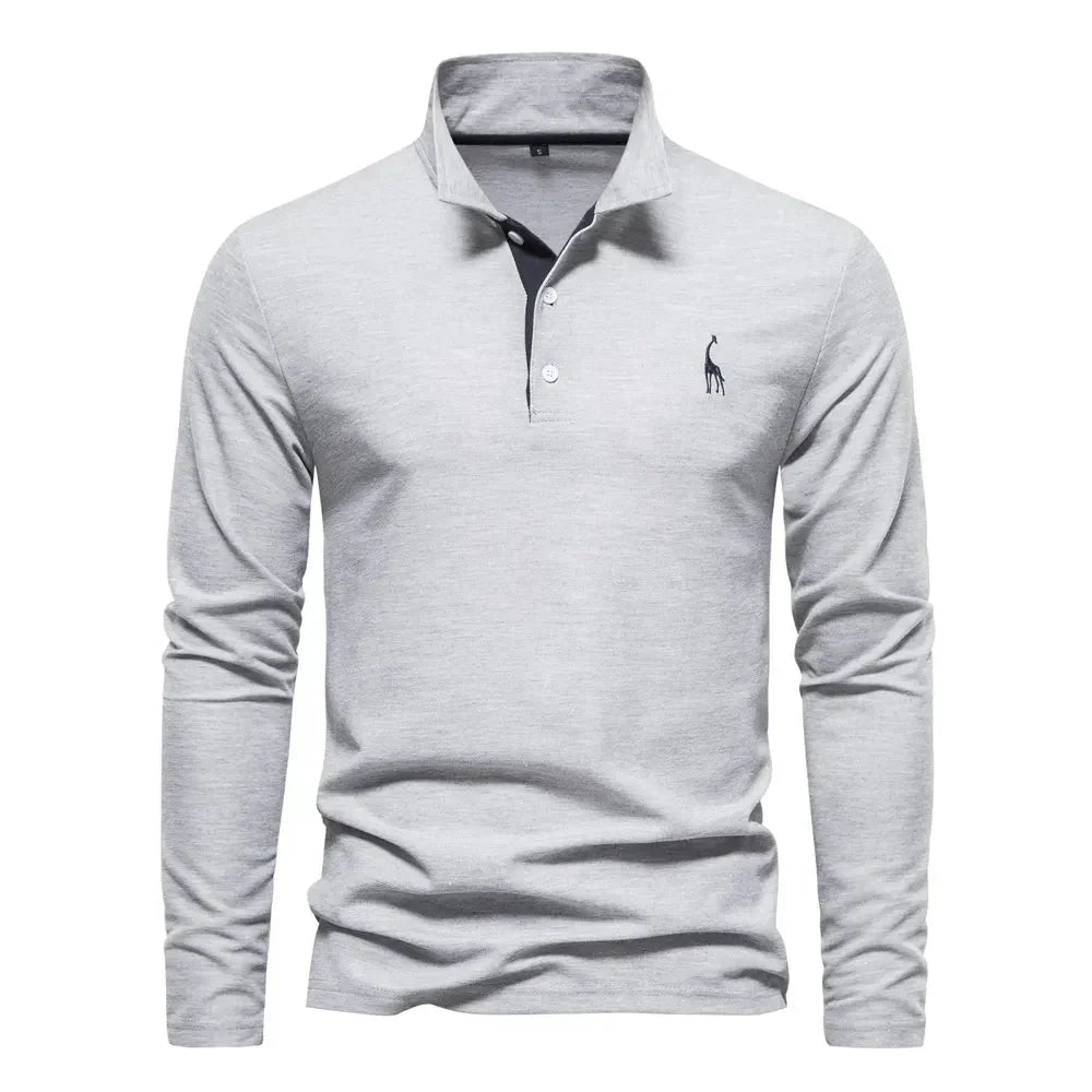 Dominic | Long-sleeved polo shirt