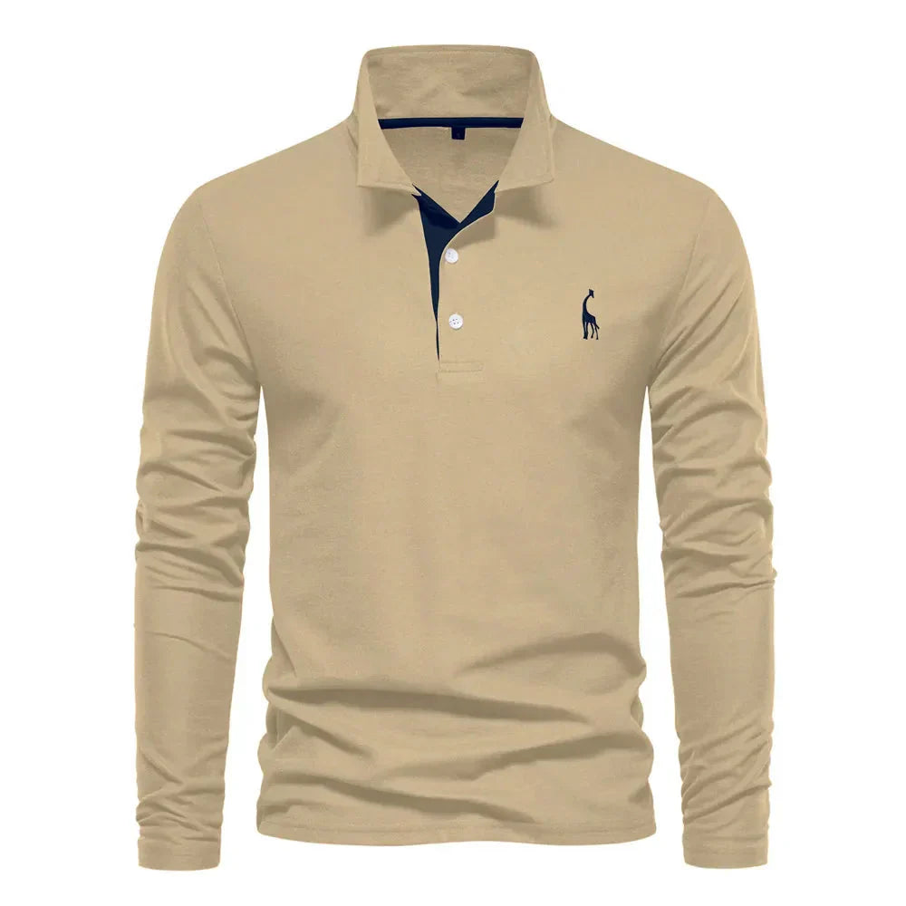 Dominic | Long-sleeved polo shirt