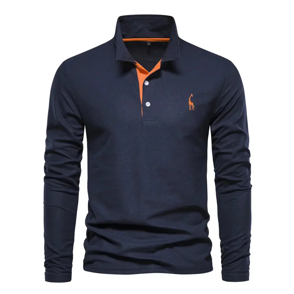 Dominic | Long-sleeved polo shirt